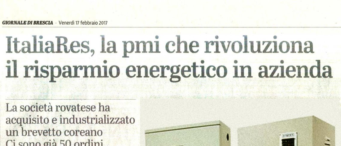 ItaliaRes, the SME that revolutionizes the energy saving in the company ItaliaRes, the SME that revolutionizes the energy saving in the company